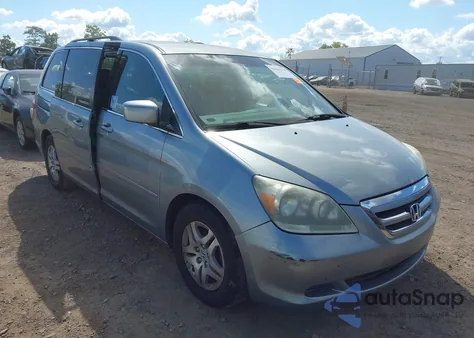 2007 Honda Odyssey Ex из США, поврежденный, VIN 5FNRL38407B112011